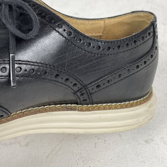 Cole Haan Grand OS Oxfords Mens 8.5 Black Leather Wingtips Formal main image 12